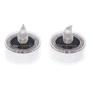 undefined, Solar LED Teelichter, 5,2 cm Ø, 2 Stück, Solar LED Teelichter, 5,2 cm Ø, 2 Stück