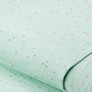 buttinette, Musselin mit Glitzerdruck 