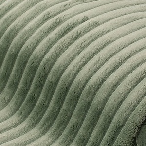 undefined, Fellimitat mit Rippen, grün, 2,5 cm breite Rippe, Fellimitat mit Rippen, grün, 2,5 cm breite Rippe