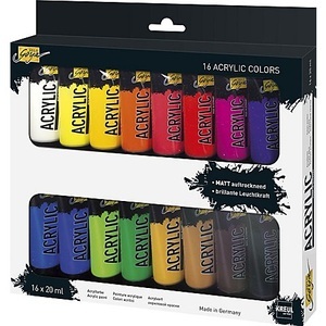 Kreul, Kreul Künstler-Acrylfarben, 16x 20 ml, Kreul Künstler-Acrylfarben, 16x 20 ml