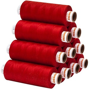 buttinette, buttinette Universal-Nähgarn, Stärke: 100, 10er-Pack, rot, buttinette Universal-Nähgarn, Stärke: 100, 10er-Pack, rot
