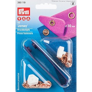Prym, Prym Jersey-Druckknöpfe, kupfer, Grösse: 10 mm Ø, Inhalt: 10 Stück, Prym Jersey-Druckknöpfe, kupfer, Grösse: 10 mm Ø, Inhalt: 10 Stück