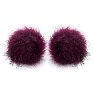 buttinette, buttinette Fellimitat-Bommel, beere, Grösse: 12 cm Ø, buttinette Fellimitat-Bommel, beere, Grösse: 12 cm Ø