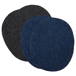 buttinette, buttinette Jeans-Flicken, Grösse: 12,5 x 10 cm, Farbe: dunkelblau/schwarz, Inhalt: 2 Paar, buttinette Jeans-Flicken, Grösse: 12,5 x 10 cm, Farbe: dunkelblau/schwarz, Inhalt: 2 Paar
