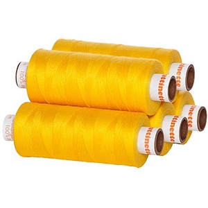 buttinette, buttinette Universal-Nähgarn, Stärke: 100, 5er-Pack, gelb, buttinette Universal-Nähgarn, Stärke: 100, 5er-Pack, gelb