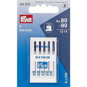 Prym, Prym Overlock-Nähmaschinennadeln "Universal", Stärke: 80?90, Inhalt: 5 Stück