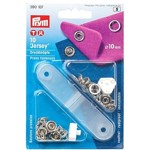 Prym, Prym Jersey-Druckknöpfe, Grösse: 10 mm Ø, Inhalt: 10 Stück, Prym Jersey-Druckknöpfe, Grösse: 10 mm Ø, Inhalt: 10 Stück