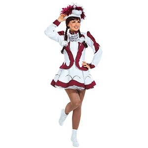 Exclusive Design by buttinette, buttinette Gardekostüm, bordeaux/weiss, buttinette Gardekostüm, bordeaux/weiss