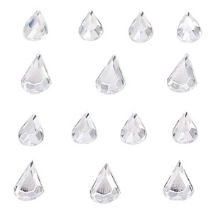 Jofrika Cosmetics, Jofrika Tropfen-Steine, silber, selbstklebend, Jofrika Tropfen-Steine, silber, selbstklebend
