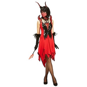 undefined, Teufelin Kleid, rot/schwarz, Teufelin Kleid, rot/schwarz