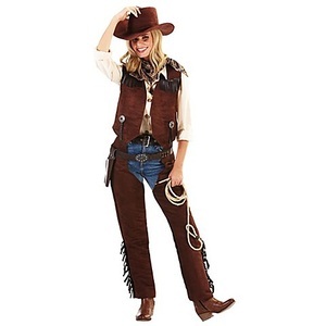 undefined, Cowgirl-Weste für Damen, braun, Cowgirl-Weste für Damen, braun