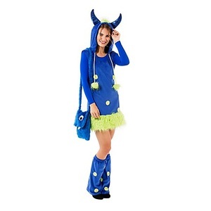 undefined, Monsterkleid für Damen, blau/grün, Monsterkleid für Damen, blau/grün