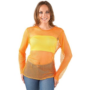 undefined, Netzshirt, neonorange, Netzshirt, neonorange