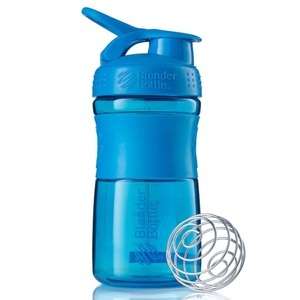 BlenderBottle, BlenderBottle Shaker SportMixer 590 ml Cyan, Blender Bottle - 20oz / 590ml BlenderBottle SportMixer Flip, Cyan, One Size, Blau