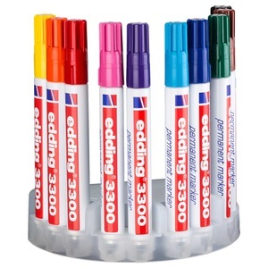 edding, EDDING Permanent Marker 3300 1-5mm 3300-E10 10-farbig ass., Edding 3300, Permanent Marker, 1-5mm, 10-farbig assortiert, 3300-10S
