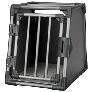 Trixie, TRIXIE Hunde-Transportbox Größe S Aluminium Graphitgrau 39335, 