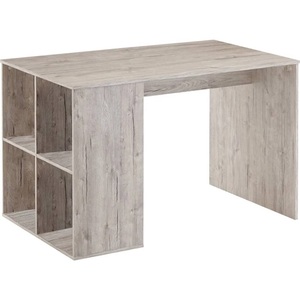 FMD, FMD Schreibtisch mit Regal 117×73×75 cm Sandeiche, FMD Schreibtisch »Gent«, mit 4 seitlichen Fächern