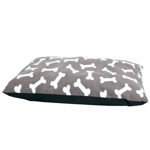 Flamingo, FLAMINGO Hundekissen 85 x 70 cm Knochen-Muster Grau 61543, 