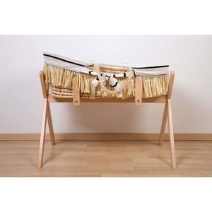 Childhome, Childhome Moseskorb aus Maisschale und Raffia mit Matratze und Bezug, Childhome Moseskorb aus Maisschale und Raffia mit Matratze und Bezug