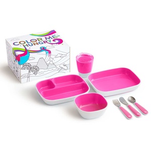 Munchkin, Munchkin - Lunch-Set Color Me Hungry - 7-Teilig - Rosa, 