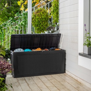 Keter, Keter Gartenbox Auflagenbox Samoa 270 L Anthrazit, 
