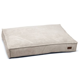 Designed by Lotte, Designed by Lotte Hundekissen Gerippt 100x70x15 cm Hellgrau, Designed by Lotte Liegekissen Ribbed, hellgrau - ca. L 100 x B 70 x H 15 cm