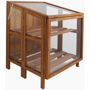 Esschert Design, Esschert Design Gewächshaus Hartholz klein GT32, Esschert Design - Gewächshaus holz, One Size, Braun