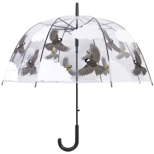 Esschert Design, Esschert Design Regenschirm 81 cm Vögel Beidseitig Bedruckt TP274, Esschert Design Schirm Vogel zweiseitig Mehrfarbig