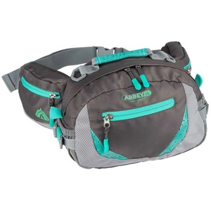 Abbey, Abbey Gürteltasche Anthrazit und Smaragdgrün 21QE-AGG-Uni, 
