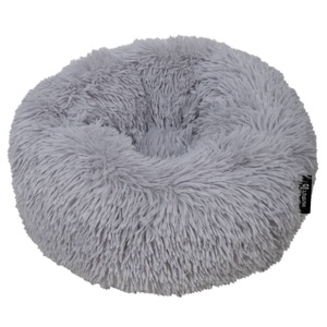 Warmako, Warmako Hundebett District70 Flaum Donut - grau, District 70 Hunde-Bett Fuzz, Hellgrau, S