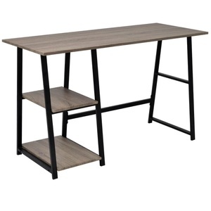 Diverse Hardware, Schreibtisch mit 2 Regalen Grau und Eiche, vidaXL Schreibtisch mit 2 Regalen Grau und Eiche