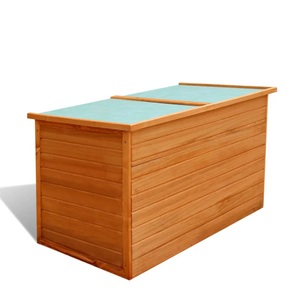 vidaXL, vidaXL Garten-Aufbewahrungsbox 126x72x72 cm Holz, vidaXL Garten-Aufbewahrungsbox 126x72x72 cm Holz