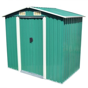 vidaXL, vidaXL Gartenschuppen Grün Metall 204 x 132 x 186 cm, vidaXL Gartenschuppen Grün Metall 204 x 132 x 186 cm