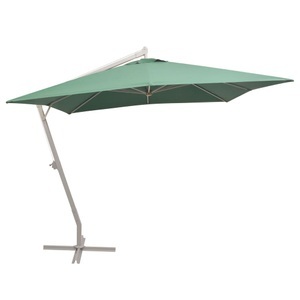 vidaXL, vidaXL Sonnenschirm Ampelschirm 300 x 300 cm Grün Aluminiummast