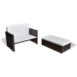 Diverse Hardware, Gartensofa Poly Rattan Braun, vidaXL Gartensofa Poly Rattan Braun