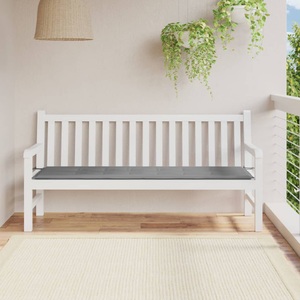 vidaXL, vidaXL Gartenbank-Auflage Grau 180x50x4 cm, vidaXL Gartenbank-Auflage Grau 180x50x3 cm Oxford-Gewebe