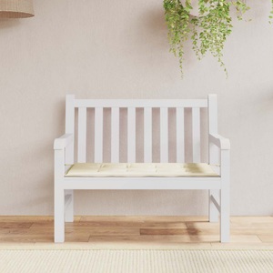 vidaXL, vidaXL Gartenbank-Auflage Creme 100x50x4 cm, vidaXL Gartenbank-Auflage Creme 100x50x3 cm Oxford-Gewebe