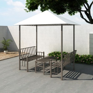 vidaXL, vidaXL Gartenpavillon mit Tisch und Bänken 2,5x1,5x2,4 m
