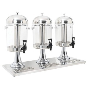 vidaXL, vidaXL Getränkespender 3-fach Edelstahl 3 x 8 Liter, vidaXL Getränkespender 3-fach Edelstahl 3 x 8 Liter