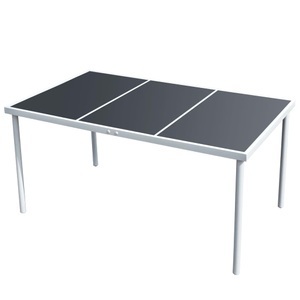 Diverse Hardware, Garten-Esstisch 150 x 90 x 74 cm Schwarz