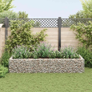 vidaXL, vidaXL Gabionen-Hochbeet Stahl 270×90×50 cm
