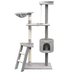 Diverse Hardware, Katzen-Kratzbaum 150 cm Grau, vidaXL Katzen-Kratzbaum 150 cm Grau