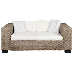 Diverse Hardware, 7-tlg. 2-Sitzer Sofa Set Echtes Rattan, vidaXL 7-tlg. 2-Sitzer Sofa Set Echtes Rattan