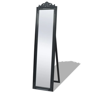 Diverse Hardware, Standspiegel im Barock-Stil 160x40 cm Schwarz, vidaXL Standspiegel im Barock-Stil 160x40 cm Schwarz