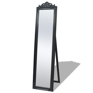 Diverse Hardware, Standspiegel im Barock-Stil 160x40 cm Schwarz, vidaXL Standspiegel im Barock-Stil 160x40 cm Schwarz