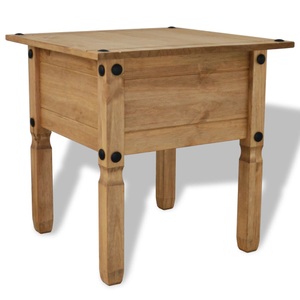 vidaXL, vidaXL Beistelltisch Mexiko-Stil Kiefernholz 53,5x53,5x55 cm, vidaXL Beistelltisch Mexiko-Stil Kiefernholz 53,5x53,5x55 cm