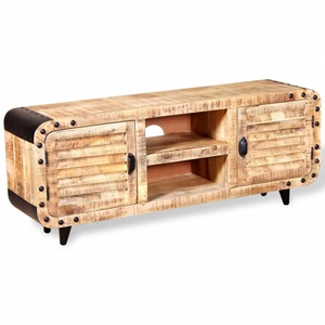 Diverse Hardware, TV-Schrank Raues Mangoholz 120 x 30 x 50 cm, vidaXL TV-Schrank Raues Mangoholz 120x30x50 cm