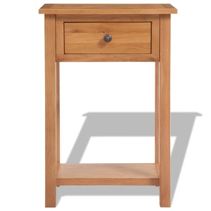 Diverse Hardware, Konsolentisch Massiv Eiche 50x32x75 cm Braun, vidaXL Konsolentisch 50x32x75 cm Massivholz Eiche