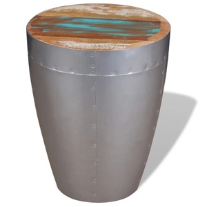 Diverse Hardware, Sitzhocker im Retro-Industrie-Design Recyceltes Massivholz 36 x 44 cm, vidaXL Sitzhocker im Retro-Industrie-Design Altholz