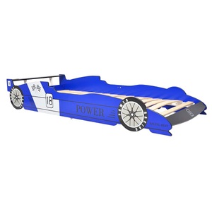 Diverse Hardware, Kinder Rennwagen-Bett 90x200 cm Blau, vidaXL Kinder Rennwagen-Bett 90x200 cm Blau